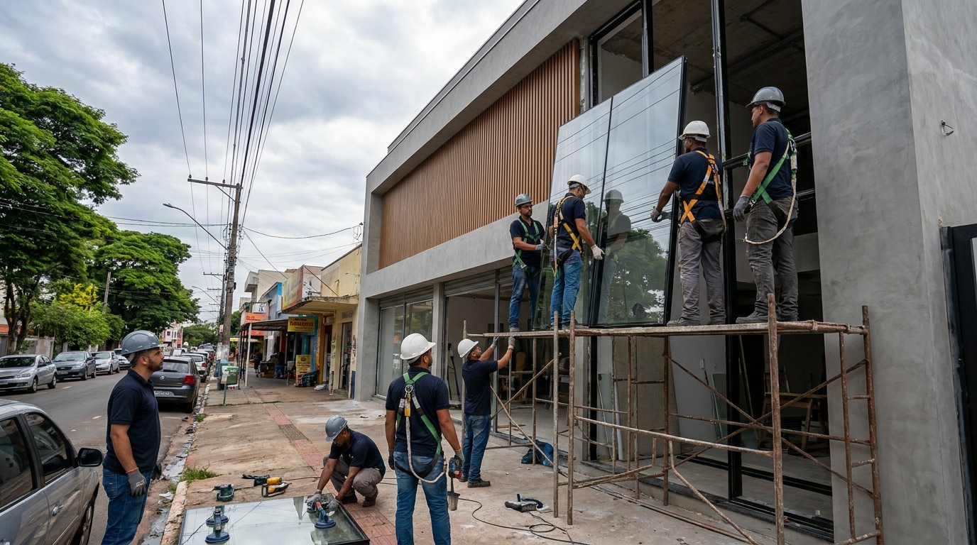 Fachada de Vidro em Santos‑SP
